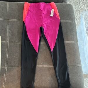 Victoria's Secret Pink and Red Leggings